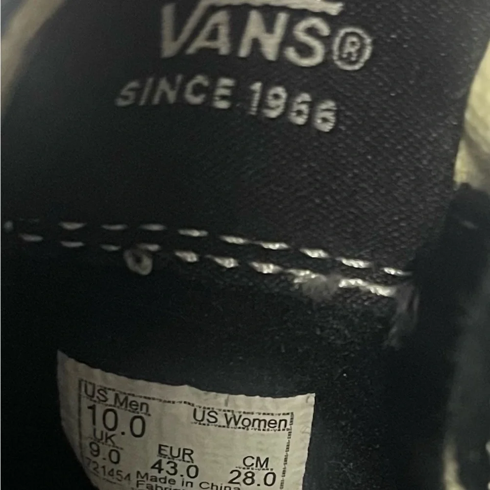 VANS Sk8-Hi Men's Sneakers Black/Blue Lightning Bolt, High Top, Size 10 - Picture 12 of 12